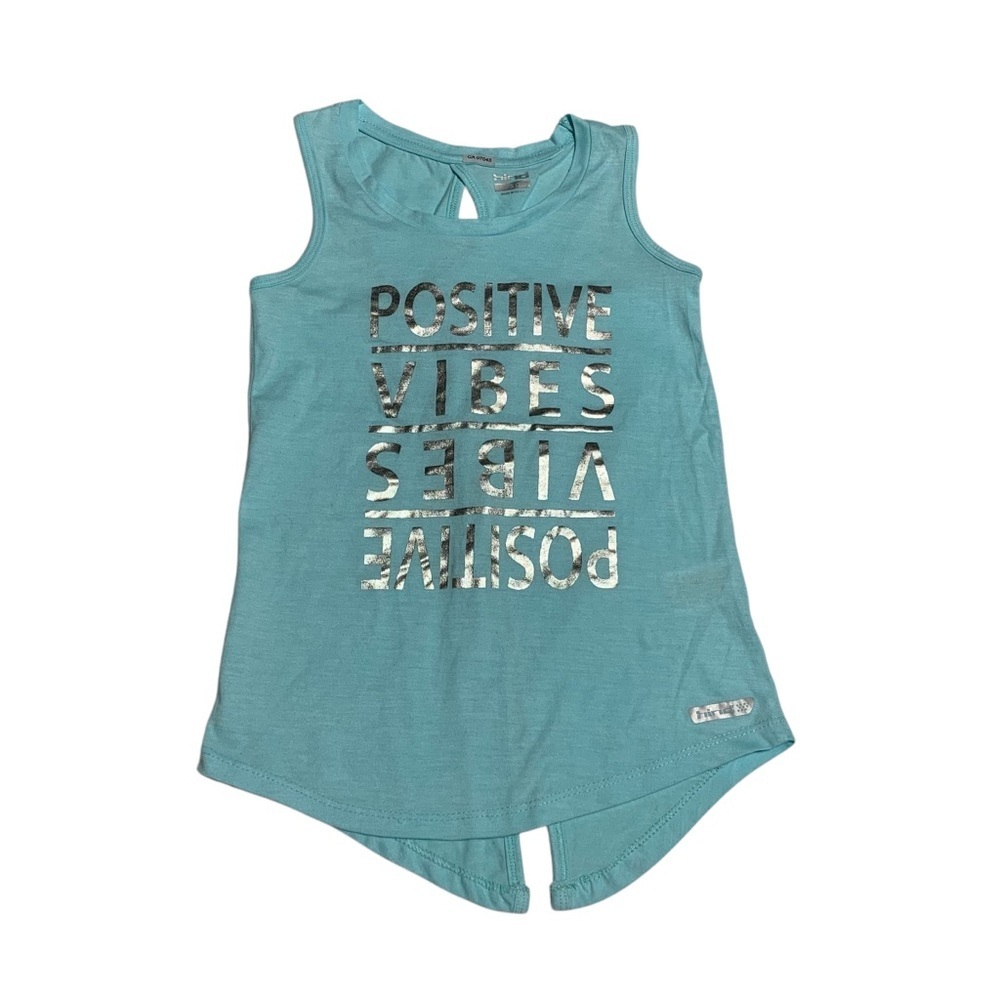 Hind Kids Tank‎ Top - Teal with Silver Accents